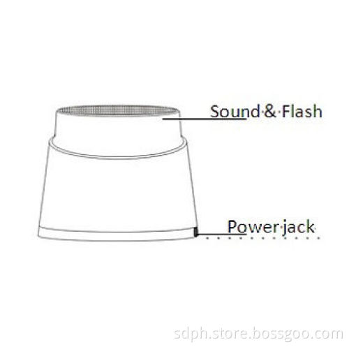 Alarm Siren Outdoor External Horn with Strobe Light, Used for Home Alarm System